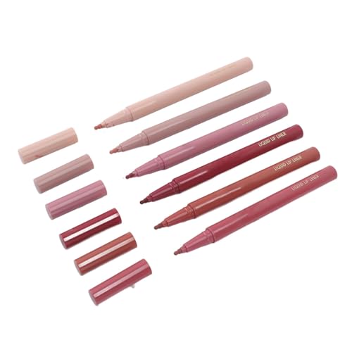 Lipliner-Marker, Wasserfester Flüssiger Lipliner, 6 Farben, Schnell Trocknend für Dating