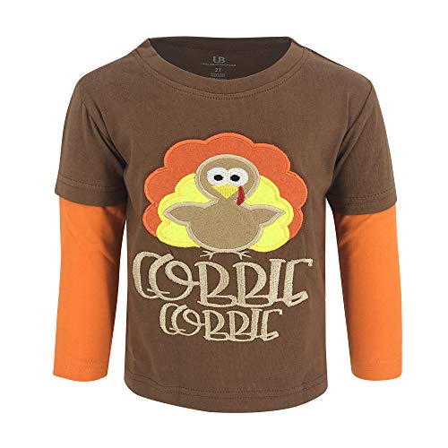 Image of Unique Baby Boys Layered Long Sleeve Kids Toddler Graphic T Shirt