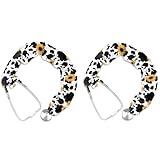 Uorisanigo Stethoscope Cover Sleeve Cow Stripe Sunflower Stethoscope Accessories Soft and Breathable Stethoscope Cover for Women Nurses Set of 2