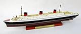 schiffsmodell 1250 Die-Cast Fertigmodell Atlas Ocean Liner Normandie Schiffsmodell Maßstab 1:1250 Fertigmodell Die-Cast Metall