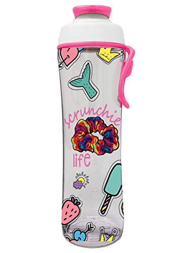VSCO Girl Water Bottle - SKSKSKSK And I Oop - BPA Free 24 oz. Plastic Bottle - Save the Turtles - Scrunchie Life - Cute & Trendy Designs for Girls - Gifts for Christmas or Birthday (Scrunchie Life)
