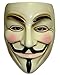Gmasking PVC V for Anonymous Guy Fawkes Halloween Party Mask 2 Pieces (Yellow,White)