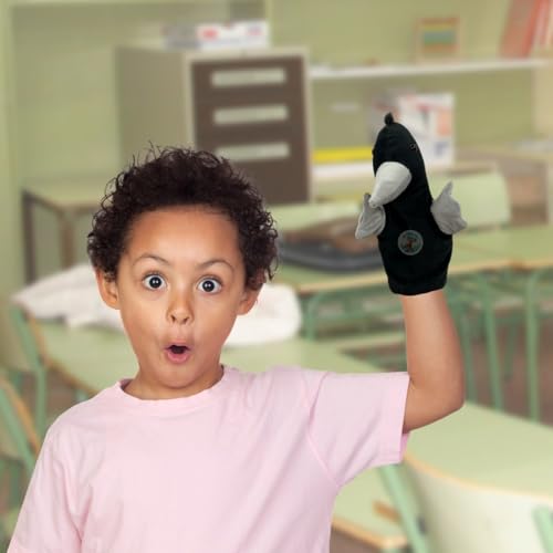Image of Crow Hand Puppets for Kids Learning | Soft Plush Hand Puppet Toys for Storytelling, Role Play & Interactive Teaching | Educational Toys for Kids, Toddlers & Preschool Children