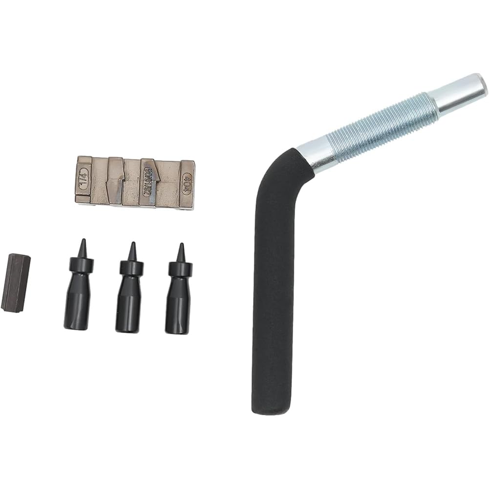Motosierra Cadena Rompedor De Banco Girador, 2 En 1 Roto Motosierra Máquina De Cadenas Remachadora Combo para Motosierra Mantenimiento Y Reparación Blue,One Size