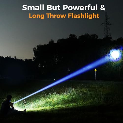 Rechargeable Mini Flashlight with Magnet,Pocket Flashlights High Lumens with Clip,1200 Lumens Compact LED Small Light and Long Range,EDC Flash Light for Everyday Carry.