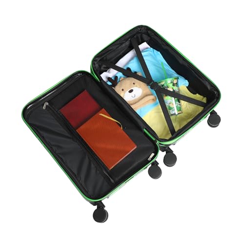 Bioworld Minecraft Creeper 20" Carry-On Luggage With Wheels And Retractable Handle4