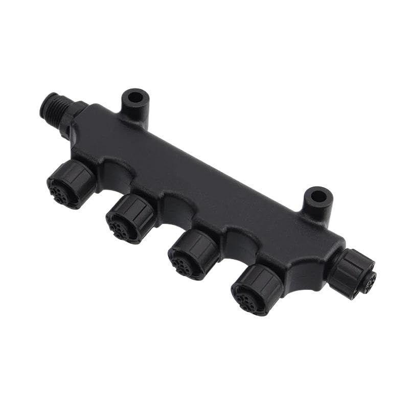 6 Way T Connector 5 Female and 1 Male Combined T Backbone Water Proof Aviation T Plug connectors(T Plastic)
