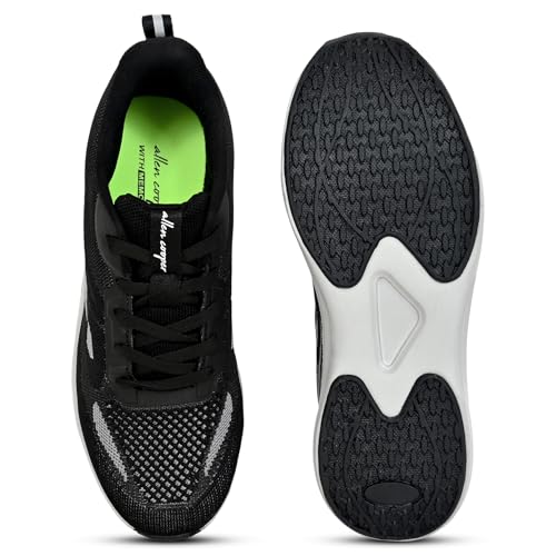 Image of Allen Cooper Glide Reborn Walking,Road Running,Cricket,Gym,Sports Comfortable Extra Max Cushion with Memory Foam Insole Walking Shoes for Men