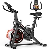 CHAOKE スピンバイク エアロバイク 【Zwift/アプリ連動/静音/マグネット負荷調整/組立簡単/5年保証】フィットネスバイク 室内バイク 自宅用 耐荷重160Kg タブレットホルダー・快適サドル付き 有酸素運動 ダイエット器具