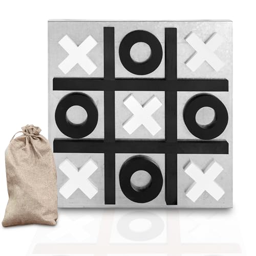 Juego de Mesa Tic Tac Toe Magnético Madera y Metal miniatura 1