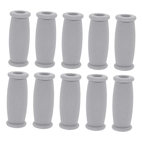 Healeved 10pcs Elastomer Crutch Handle Cushions for Walker Handle Comfortable Forearm Crutches Padding Non-Slip Grip