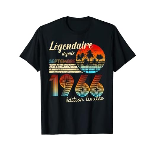 Cumpleaños Nacidos En Legendario Desde Regalo Septiembre 1966 Camiseta