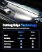 NOVSIGHT H11 Bulbs 48000LM 600% Brightness H8/H9 1:1 Mini Size Fog Light Bulb Set 6500K Cool White, Pack of 2