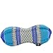 LEEWADEE cojín Cervical tailandés – Almohada en Forma de Papaya, reposacabezas para la Lectura Hecha de kapok, 40 x 14 x 14 cm, Azul