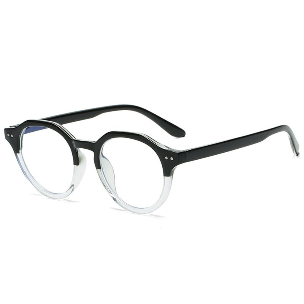 Gafas redondas de moda LVTFCO para cambiar de look con estilo retro 8