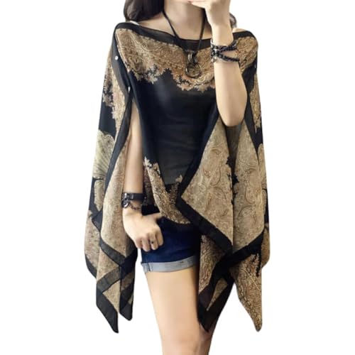 French Sun Protection Chiffon Shawl for Women - Lady Fashion Casual Beach Shawl