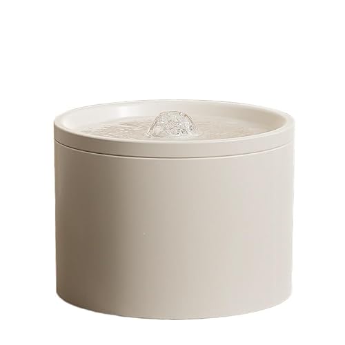 【活水循環式】 猫 自動給水器 陶器製 1L大容量 20dB 4段フィルター付き 犬/猫共用 流水式水飲み器 USB電源 食洗機対応 ペット安全基準適合