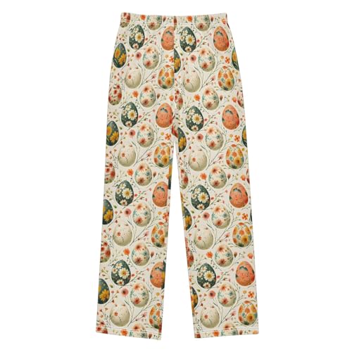 senya Egg Red Green Long Pajama Pants Bottoms Soft Sleepwear with Pockets