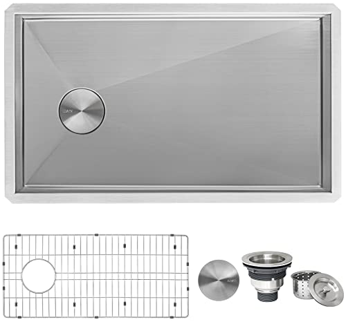 Ruvati Slope Bottom Stainless Steel Undermount Kitchen Sink #TOP20