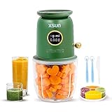 XSUN Baby Food Maker, 18 in 1 Baby Blender for Baby Food, Fruits, Meat, Baby Food Processor with Baby Food Containers, Baby Plates, Silicone Spoon, Glass bowl, Spatula, Baby Essentials Gift Set