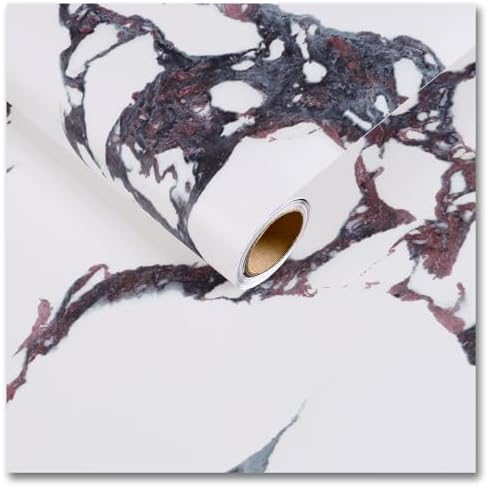 CRE8TIVE Calacatta Viola Marble Contact Paper Matte Purple White ...