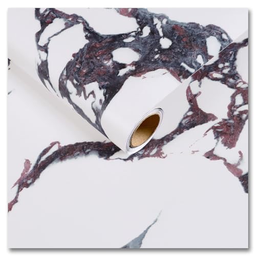 Papel tapiz de mármol autoadhesivo y extraíble con acabado mate lavable 2