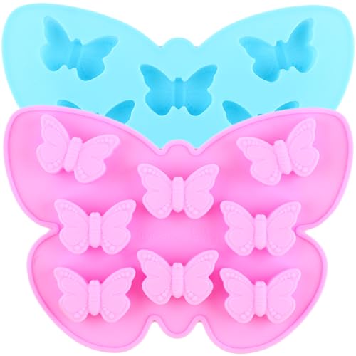 2pcs Butterfly Silicone Chocolate Molds Butterfly Shaped Mold For...