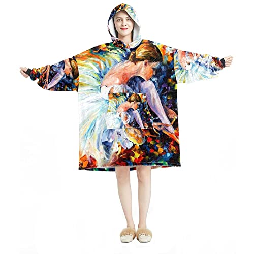 Sweat à capuche surdimensionné Sherpa adulte pull couverture plaid