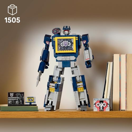 Image of LEGO Icons Transformers: Soundwave Model Kit, Home and Office Decor Building Set for Adults 10358