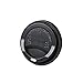 BIOZOYG couvercles gobelet café à emporter Ø 80mm I 50 couvercles pour gobelet en Papier en CPLA bioplastique 100% biodégradables, compostables I Trou Paille Couvercle gobelet Plat Noir