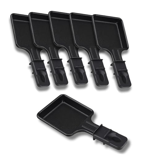 SOS ACCESSOIRE Raclette-Pfannen, antihaftbeschichtet, 1 bis 12 Stück, quadratisch, kompatibel mit...