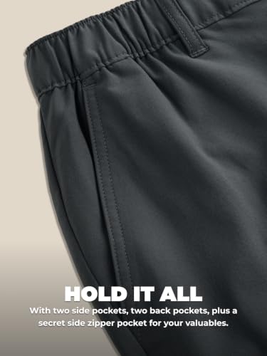 Image of Chubbies Everywear Men's Shorts - Mens Shorts Casual 6in Inseam, Elastic Waist, Water-Resistant, Zipper Pocket