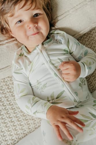 Image of Copper Pearl Zip-Up Footie Baby Pajamas - Soft Newborn Onesies for Boys & Girls, Tag-Free with Two-Way Zipper Baby Sleepers for Newborn - 24 Months, Haven