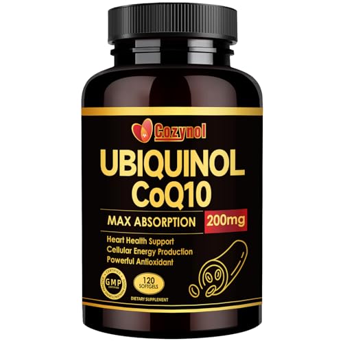 9% off - Ubiquinol CoQ10-200mg-Softgels with Vitamin E & Omega 3, High Absorption Coenzyme Q10 Support Heart...