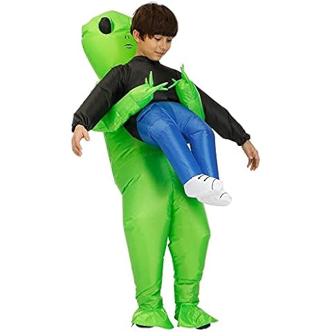 JASHKE Inflatable Costume Kids Alien Costume for Boy Girl Blow up Alien Costume for kids Cover