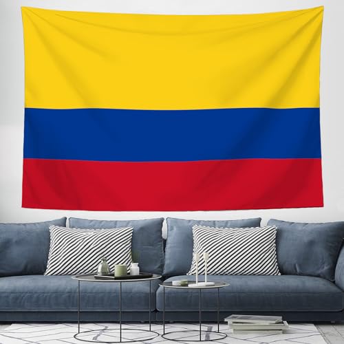 Tapisserie drapeau colombien GSAEIMCT grand format 200x150 cm de chambre