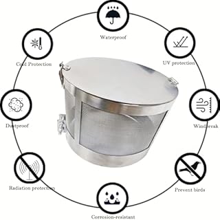 Smart Meter Cover E mf Blocker for Home WiFi Blocker Faraday Cage E mf Blockers for Home EMP Protection R F-R adiation S hield Guard Stainless Steel 304 Faraday Box Large E M F Protection