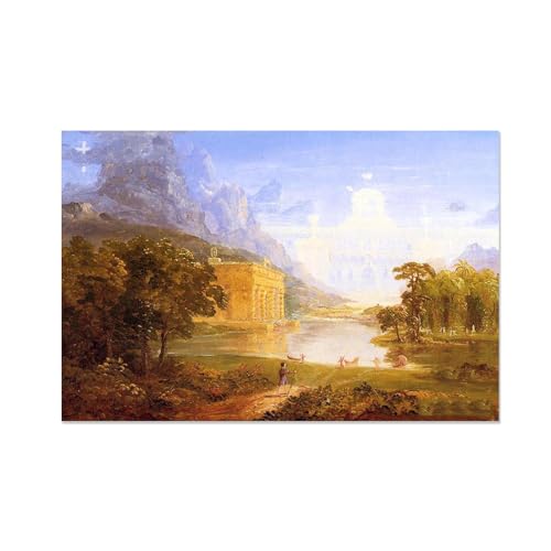 Décorer un mur vide avec style : toile La croix et le monde, célèbre peinture classique FLUCK