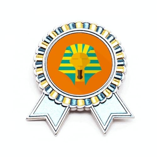 Broche pharaon Égypte ancienne en métal taille M, un bijou historique d'exception
