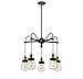 Savoy House 1-2060-5-51 Macauley 5 Light Chandelier in Vintage Black w/Warm Brass Finish