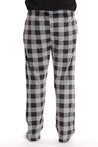 #followme Ultra Soft Fleece Men's Plaid Pajama Pants with Pockets3