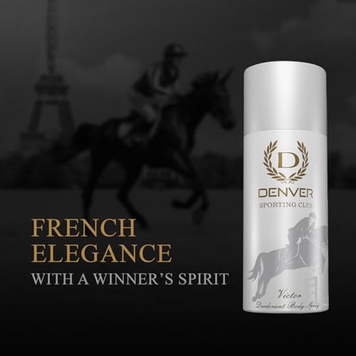 Image of DENVER Victor Deodorant For Men -150ML Each, Pack of 2 | Long Lasting Deodorant Body Spray for Men