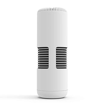 pekdi Car Air Purifier Mini Portable Air Cleaner with Filter USB Port 5V Cleaner Sponge for Office Desk New Car/Pet(White)