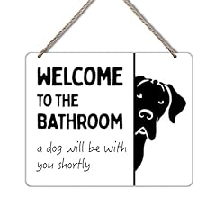 Funny Dog Welcome Hanging Sign