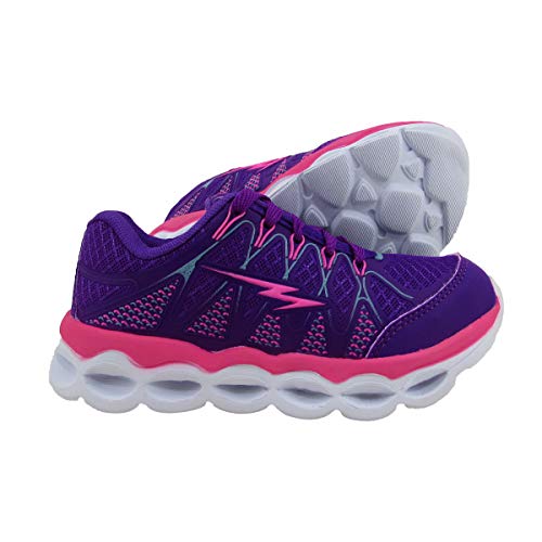 Tênis Infantil Feminino com Luzes de Led MP1717A - AS015 Cor:Roxo Uva-Pink;Tamanho:34