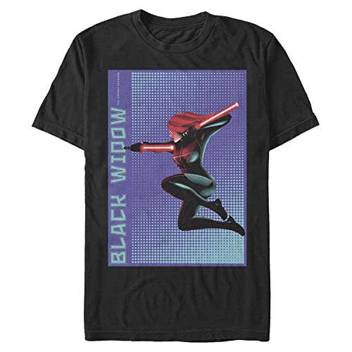 T-Shirt Homme Marvel Demi-Zone en coton noir confortable