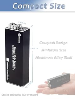 Atroodac Convertisseur de média Gigabit fibre optique Ethernet LWL 1.25G SFP Slot vers RJ45 Compatible avec 100/1000BASE-SX Mini convertisseur multimédia FX Port Supporte Hot-Swappable