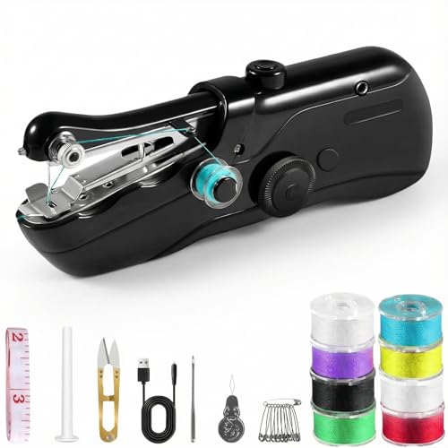 Portable Handheld Sewing Machine for Adults - Mini Hand Held Sewing...