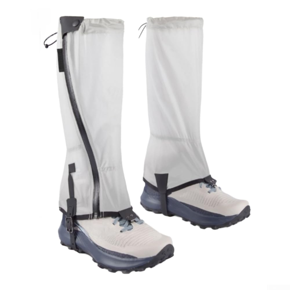 Polainas Senderismo 4000mm Agua Viento Frío Polainas Senderismo(Black 46 * 41cm)