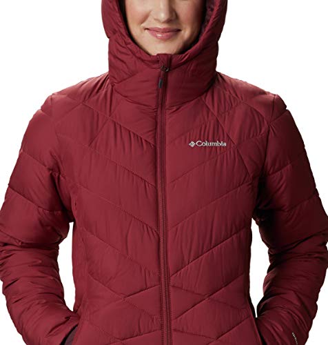 Image of Columbia Women's Omni-Heat Reflective Heavenly Hooded Hiking & Trekking Down Standard Length Jacket